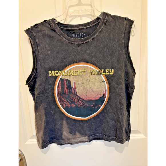 Vintage Canvas Women's Oversized Cropped Tee Size Small NWT - Picture 1 of 5